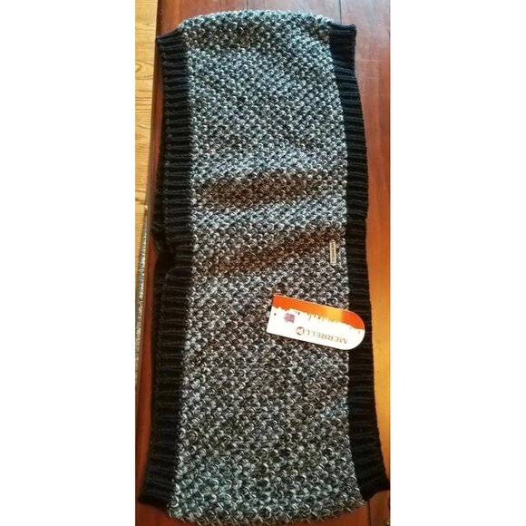 Merrell Chesham Infinity  Scarf  Ladies Black / Gray / White Knit  New /Tag - Picture 5 of 6